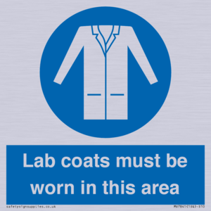 Lab coats must be worn in this area